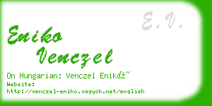 eniko venczel business card